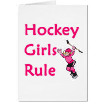 Hockey Girls Rule Card