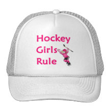 Hockey Girls Rule Hats