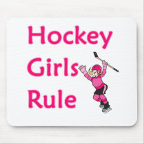 Hockey Girls Rule mousepads