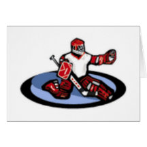 Hockey Goalie Greeting Card