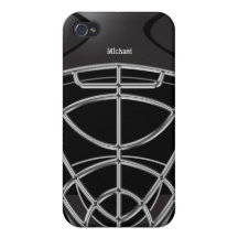Hockey Goalie Helmet iPhone 4 Case