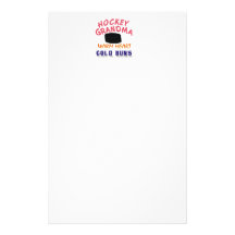 HOCKEY GRANDMA STATIONERY DESIGN
