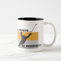 Hockey: He shoots...he scores! Coffee Mug
