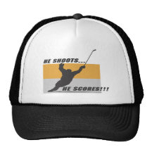 Hockey: He shoots...he scores! Mesh Hats