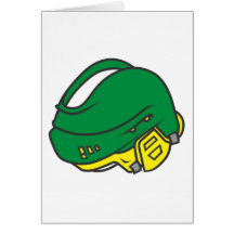 Hockey Helmets Greeting Cards