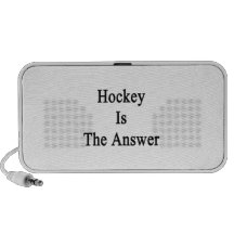 Hockey Is The Answer Notebook Speakers