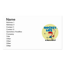 Hockey is There More T-shirts and Gifts Business Card