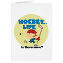 Hockey is There More T-shirts and Gifts Card