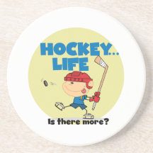 Hockey is There More T-shirts and Gifts Coaster