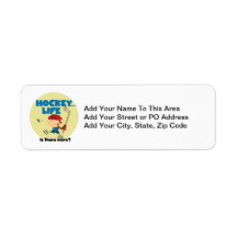 Hockey is There More T-shirts and Gifts Custom Return Address Labels