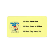 Hockey is There More T-shirts and Gifts Custom Address Labels