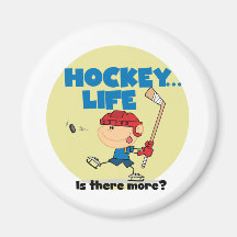 Hockey is There More T-shirts and Gifts Fridge Magnet