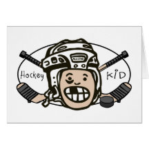 Hockey Kid Greeting Card