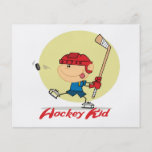hockey kid ice hockey player cartoon design flyer design