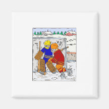 Hockey Kids Fridge Magnet