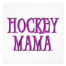 Hockey Mama Hot Pink T-shirts and Gifts Personalized Invite