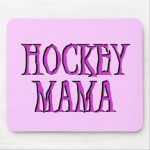 Hockey Mama Hot Pink T-shirts and Gifts Mousepad