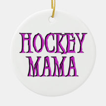 Hockey Mama Hot Pink T-shirts and Gifts Christmas Tree Ornament