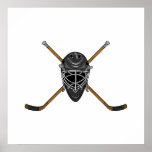 Hockey Mask Logo Poster