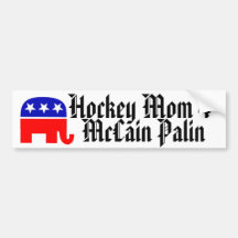 Hockey Mom 4 McCain Palin Bumper Stickers