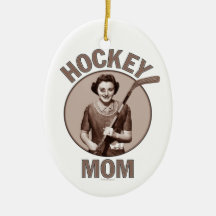 Hockey Mom Christmas Ornament
