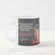 Hockey Mom & Pit Bull - LIPSTICK! Coffee Mugs