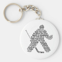 Hockey Netminder Keychain