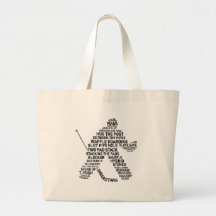 Hockey Netminder Tote Bag