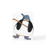 Hockey Penguin Greeting Cards