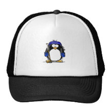 Hockey Penguin Trucker Hat