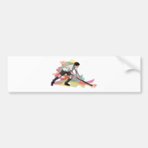 Hockey player autoaufkleber