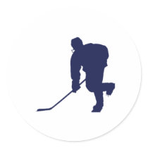 Hockey_Player_Blue Stickers