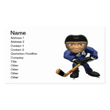 Hockey Player Business Cards