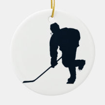 Hockey Player Christmas Tree Ornaments