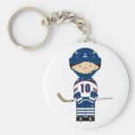 Hockey Player Keychain