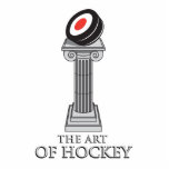 hockey puck on a pedestal cut out