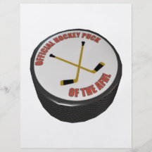 Hockey Puck Personalized Flyer