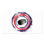 Hockey Red Blue And White Business Card Template