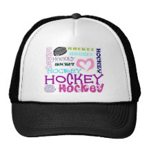 Hockey Repeating Mesh Hat