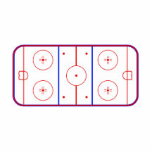 Hockey Rink Acrylic Cut Outs