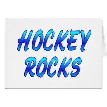 HOCKEY ROCKS GREETING CARDS
