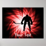 Hockey rouge affiche