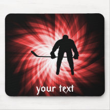 Hockey rouge tapis de souris