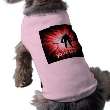 Hockey rouge tee-shirt pour chien
