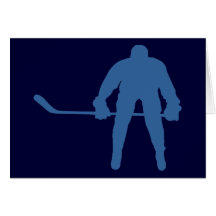 Hockey Silhouette Note Cards
