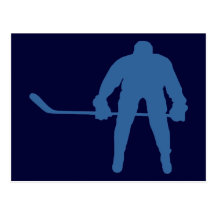 Hockey Silhouette Postcards