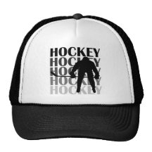 Hockey Silhouette T-shirts and Gifts Hat
