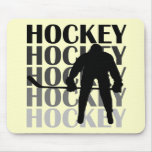 Hockey Silhouette T-shirts and Gifts Mouse Pad