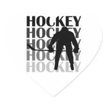 Hockey Silhouette T-shirts and Gifts Sticker