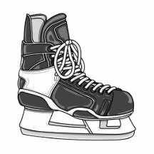 Hockey Skate Acrylic Cut Out